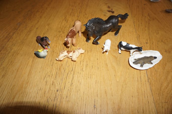 Aufstellung mit Figuren